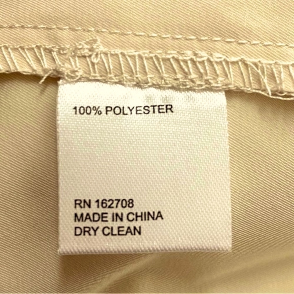 L T D Lace Up Front Slight Puff Short Sleeves Mini Dress. Cream (Stone)  Sz 8 - Picture 8 of 11